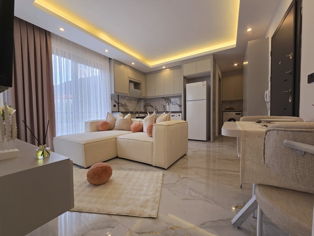 Gerzele'de 1+1 / 55m² Full Eşyalı Balkonlu Sıfır Ultra Lüx Apart - 5