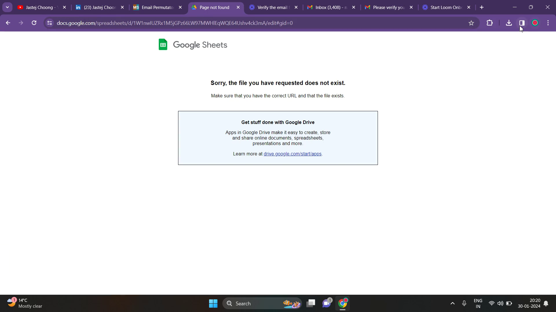 Pasting Emails into Spreadsheet