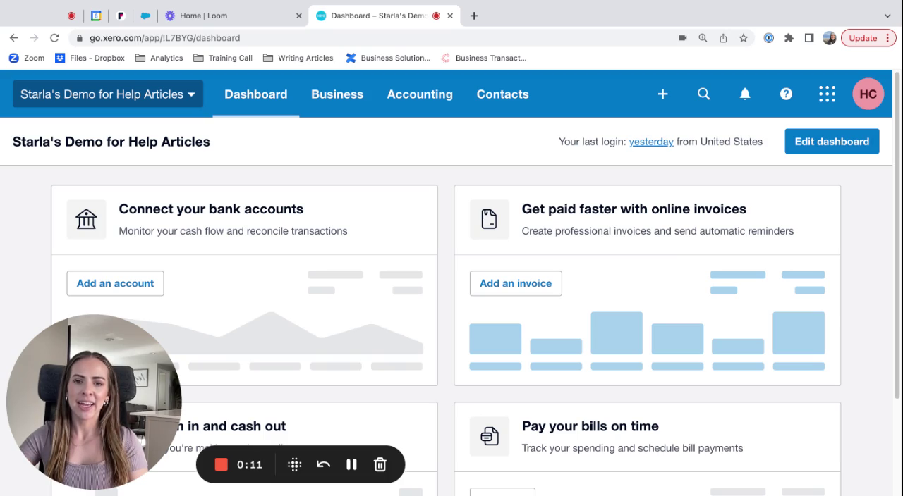Xero Dashboard