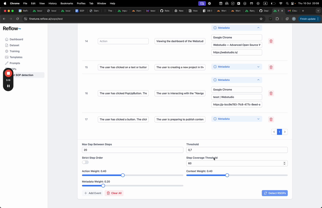 Setting Step Coverage