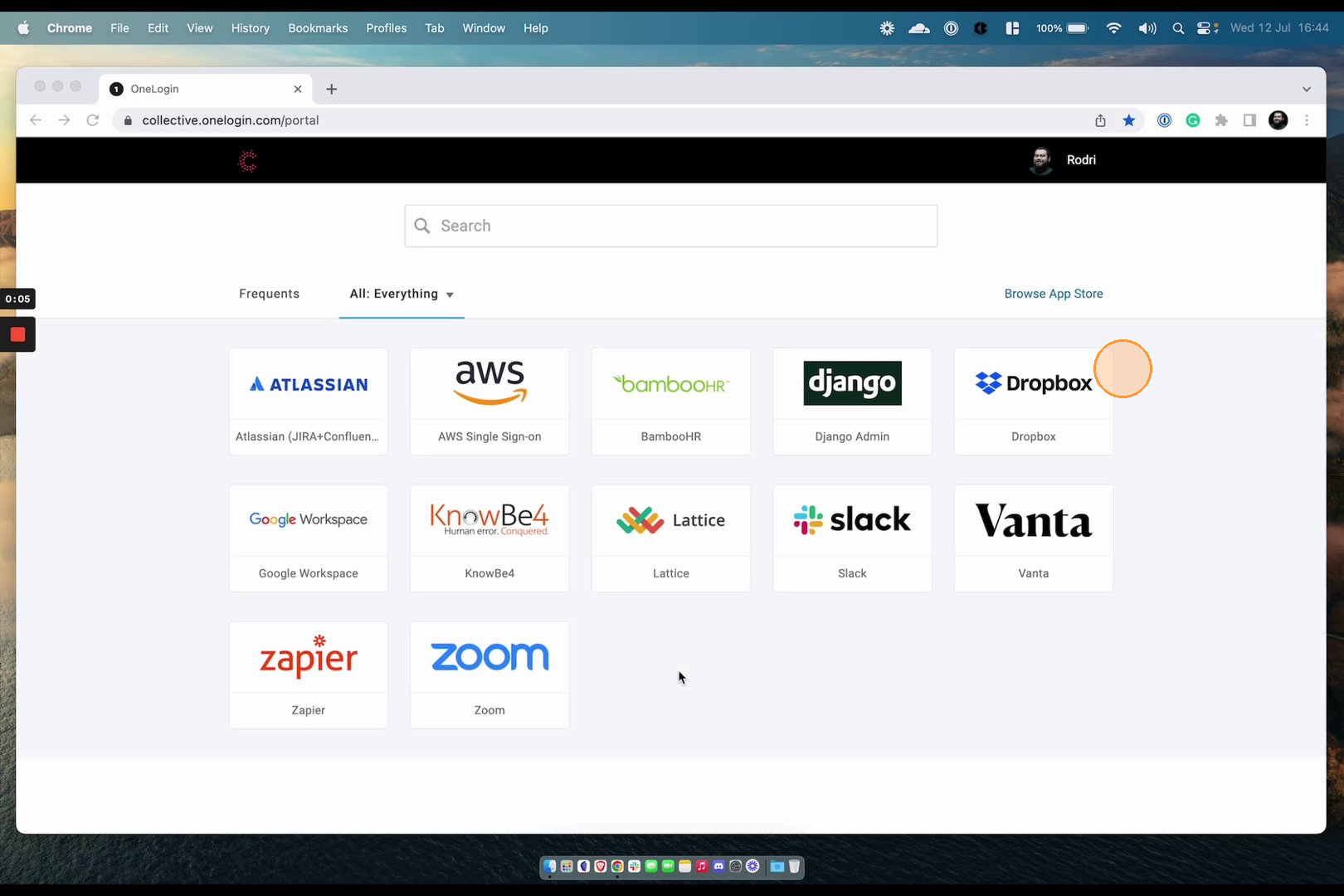 Access your Dropbox from your OneLogin portal