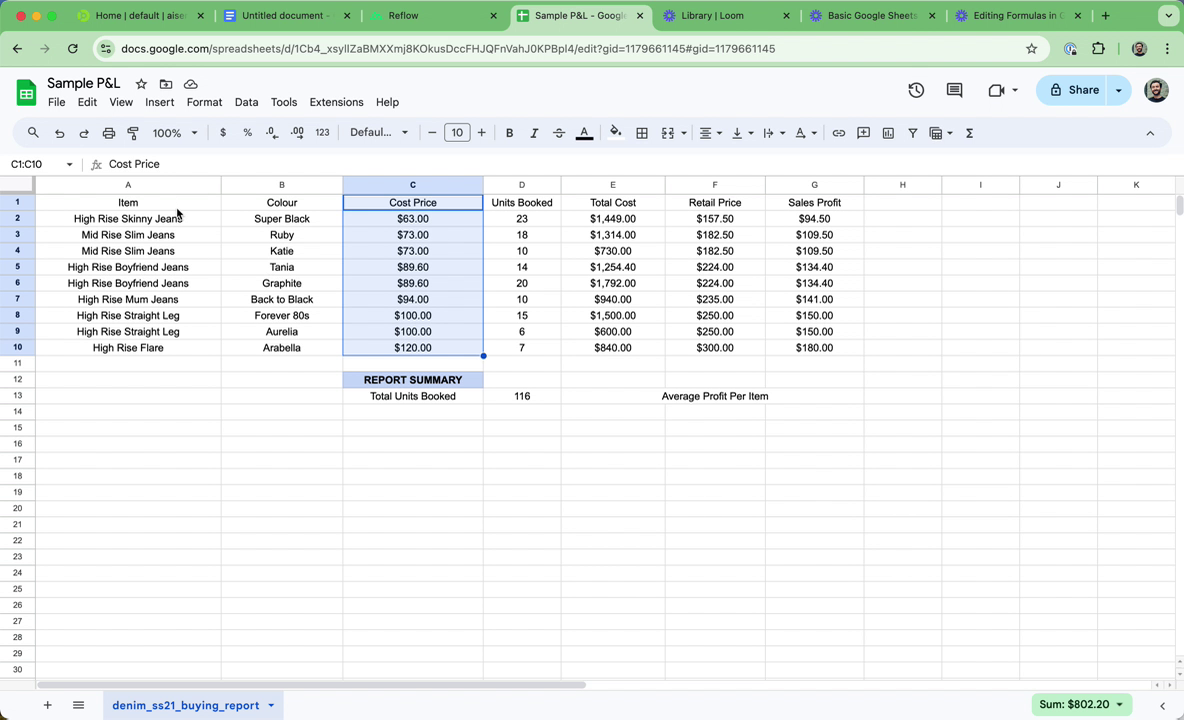 Highlighting Data for Chart