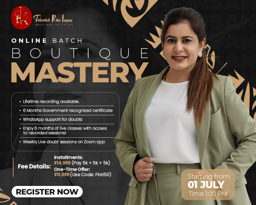 Talented Ritu Insan - Award Winning Fashion Design Institute