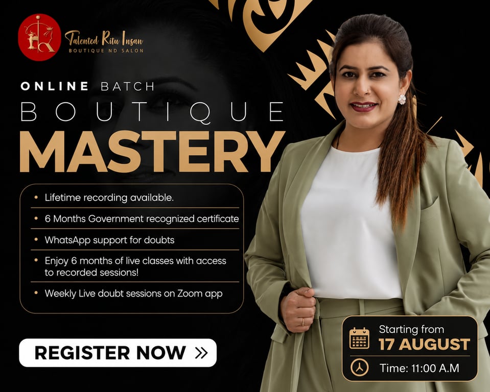 Talented Ritu Insan - Award Winning Fashion Design Institute