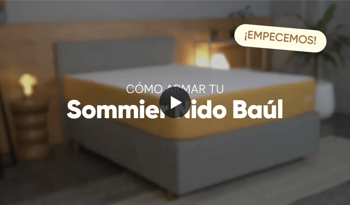 video armado de¿Qué tan fácil de armar es el Sommier Nido Baúl?