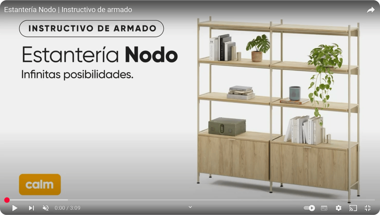 video armado de¿Qué tan fácil de armar es la estantería modular Nodo?