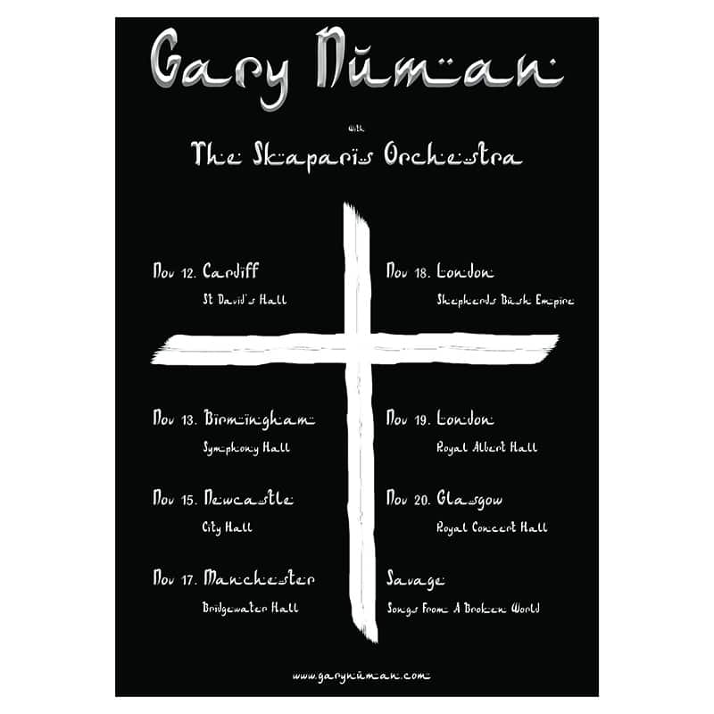 Buy Online Gary Numan - Skaparis Orchestra Tour Poster