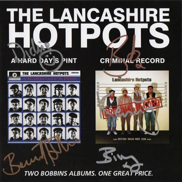 Buy Online The Lancashire Hotpots - A Hard Days Pint/Criminal Record (Signed)