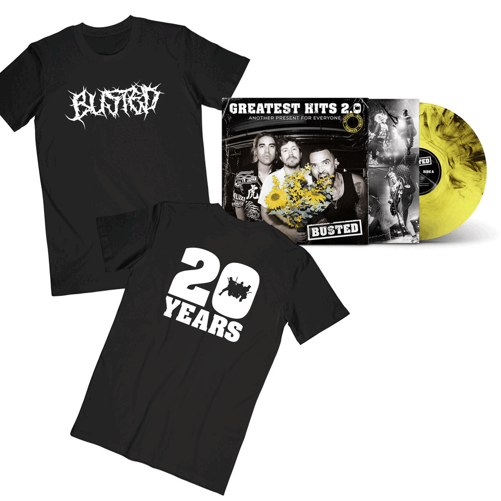 Buy Online Busted - Greatest Hits 2.0 (Another Present For Everyone) Choice of Double Vinyl + 20 Years T-Shirt