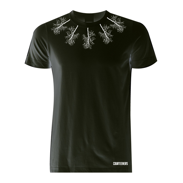 Buy Online Courteeners - Neckline Trees Black T-Shirt