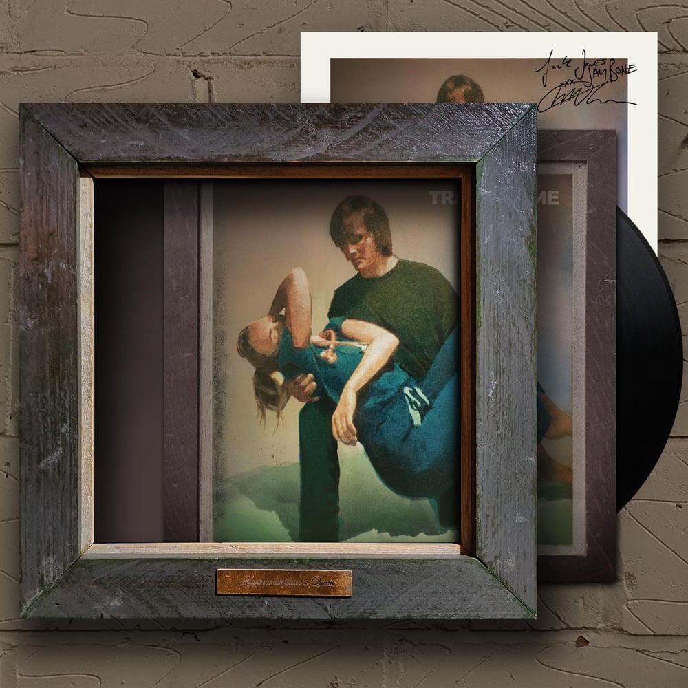 Love No Less Than A Queen Deluxe Framed Black