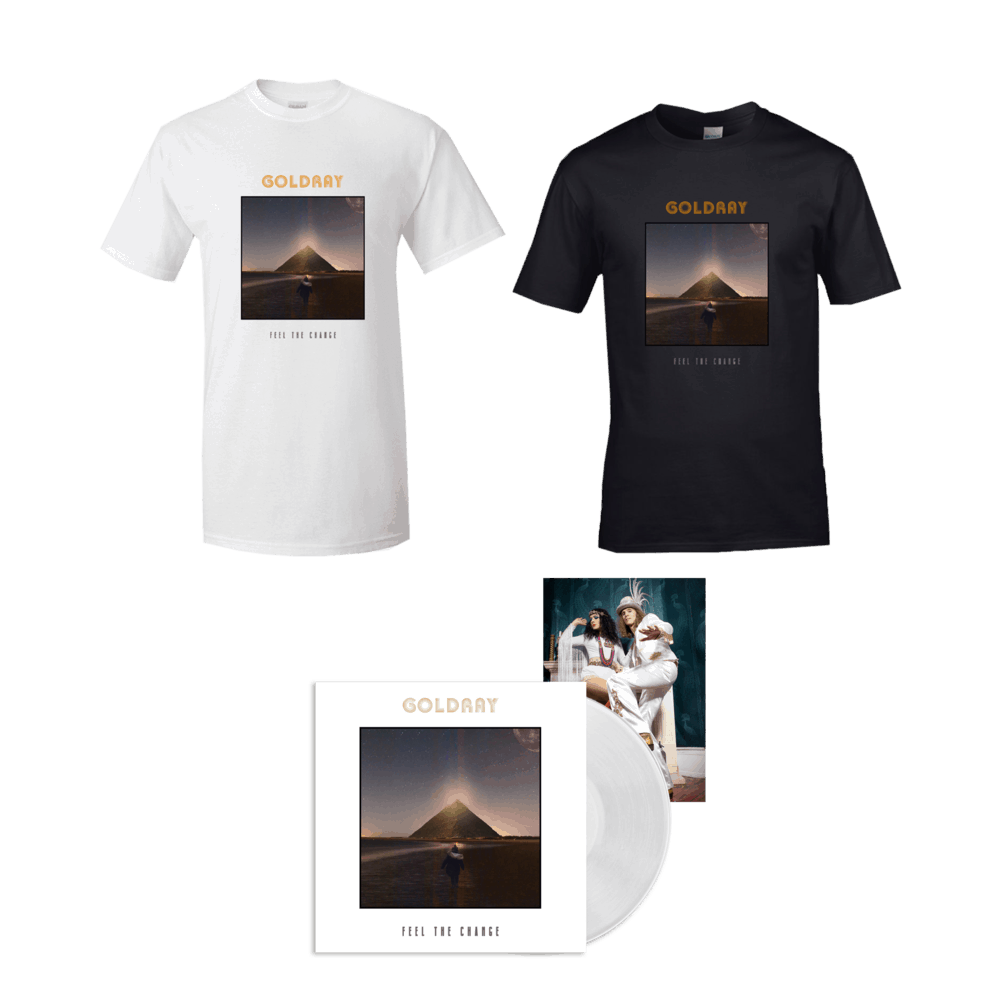 Buy Online Goldray - Feel The Change - White Gatefold Vinyl + T-Shirt Bundle