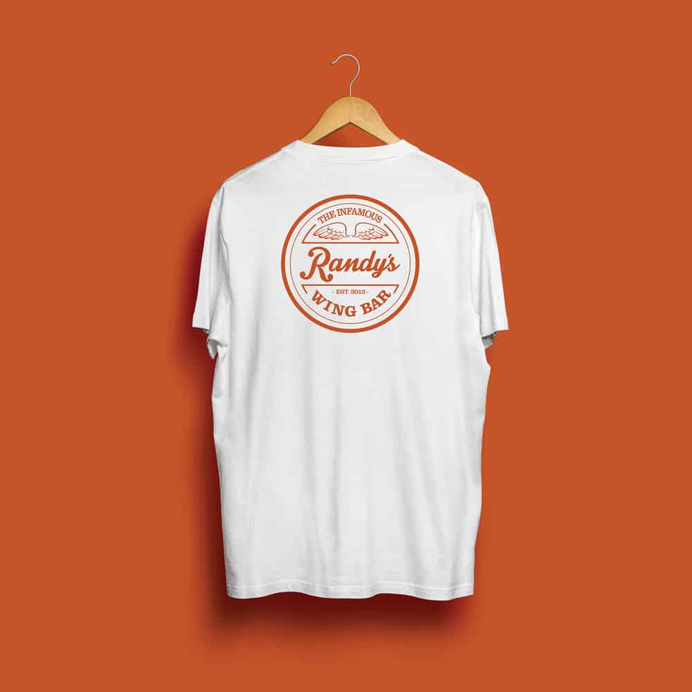 Buy Online Randy's Wing Bar - Classic - White Tee 