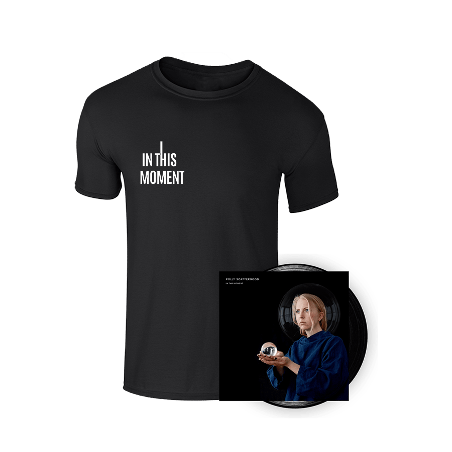 Buy Online Polly Scattergood - In This Moment Black Vinyl (Signed) + In This Moment T-Shirt
