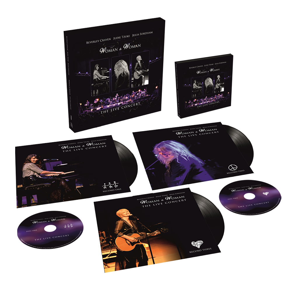 Buy Online Beverley Craven, Judie Tzuke, Julia Fordham - Woman To Woman: The Live Concert Double CD Album + Triple Vinyl (Includes Signed Art Print)