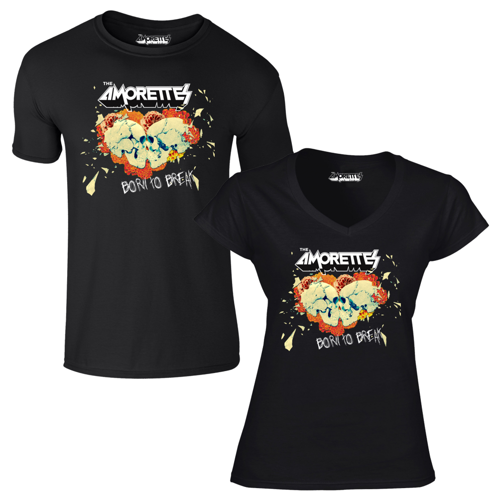 Buy Online The Amorettes - Born To Break Black T-Shirt