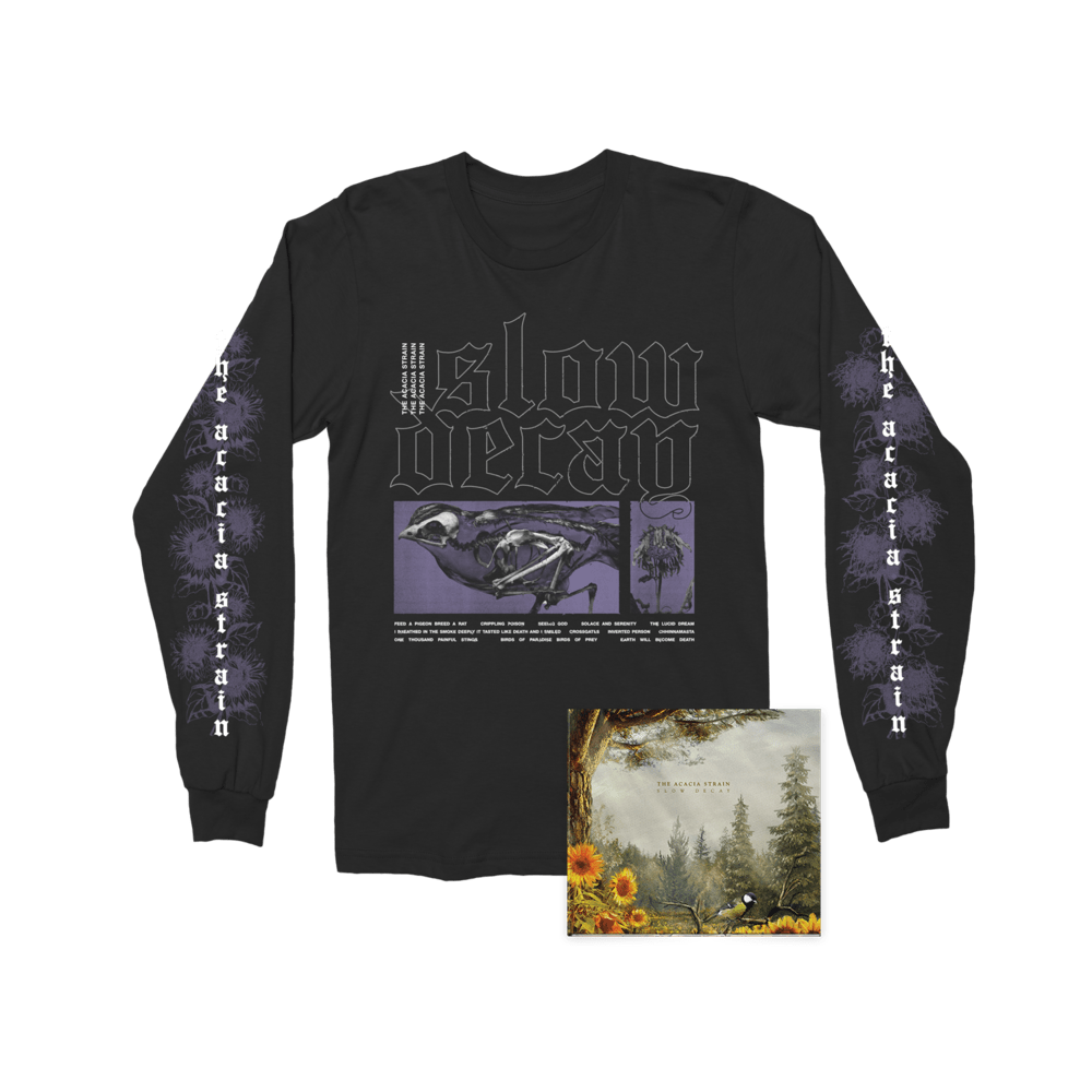 Buy Online The Acacia Strain - Slow Decay CD Album + Long Sleeve T-Shirt