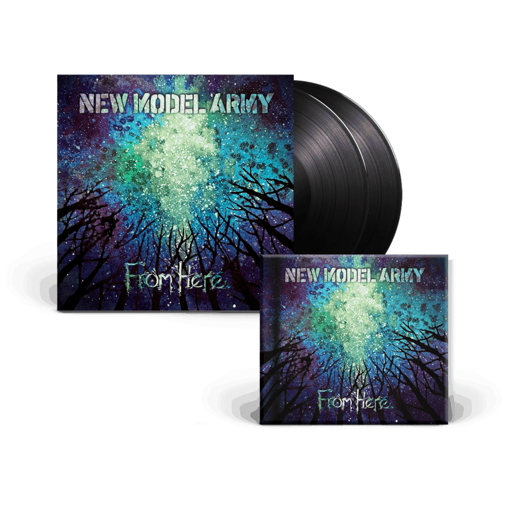 Buy Online New Model Army - From Here - Double Heavyweight Gatefold Vinyl + CD Hardcover Media Book