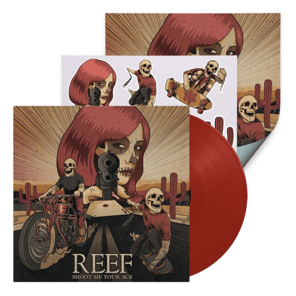 Buy Online Reef - Shoot Me Your Ace Exclusive Transparent Red + Album Artwork Print