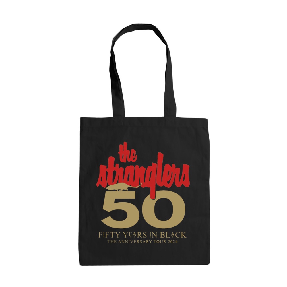 Stranglers Official Store Stranglers Fifty Years In Black Tote Bag