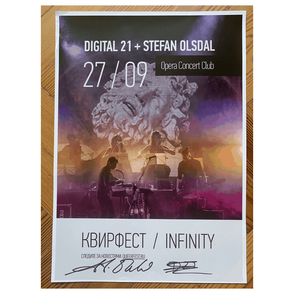 Buy Online Digital 21 & Stefan Olsdal - Saint Petersburg Poster (Signed)