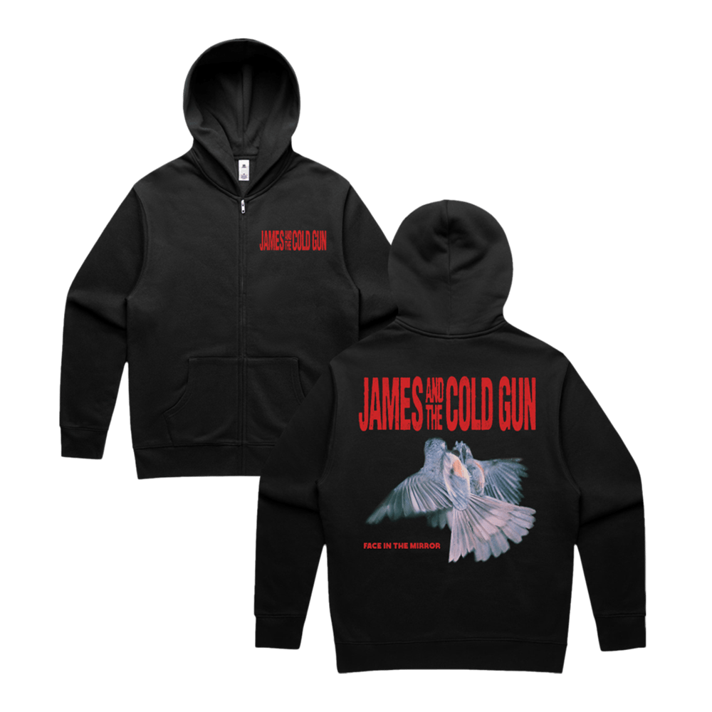 Buy Online James and the Cold Gun - Face in the Mirror Zipped Hoodie