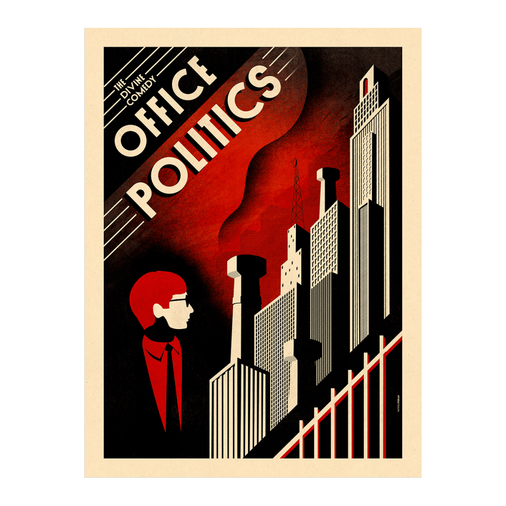 Buy Online The Divine Comedy - Office Politics Print