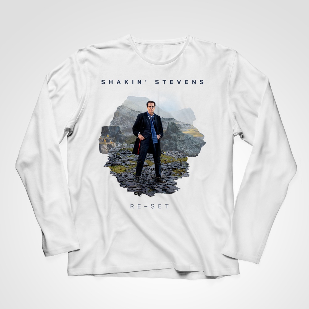 Buy Online Shakin' Stevens - RE-SET - White Long Sleeve T-Shirt