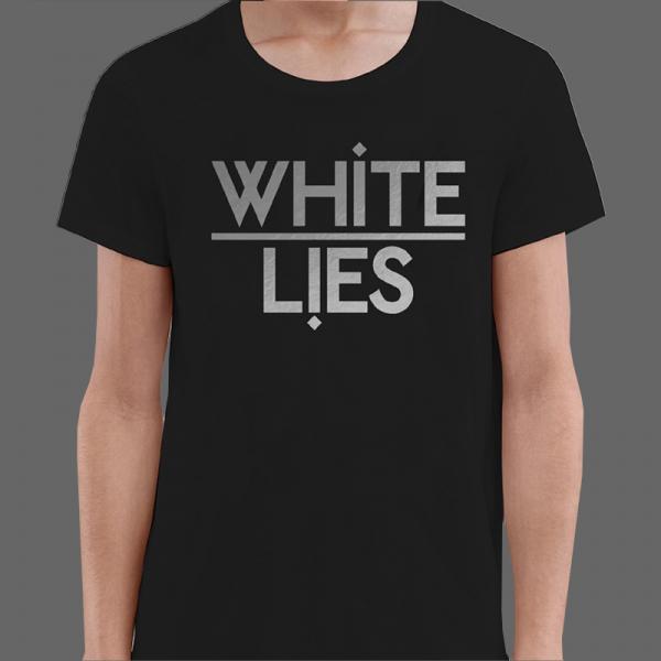 Black T-Shirt on White Lies Official Online Store