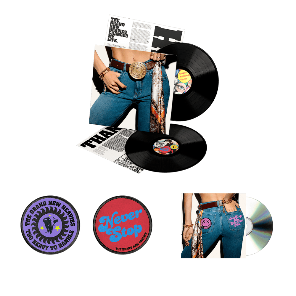 Buy Online The Brand New Heavies - Never Stop... The Best Of Double Vinyl, Patch Set + Bonus CD