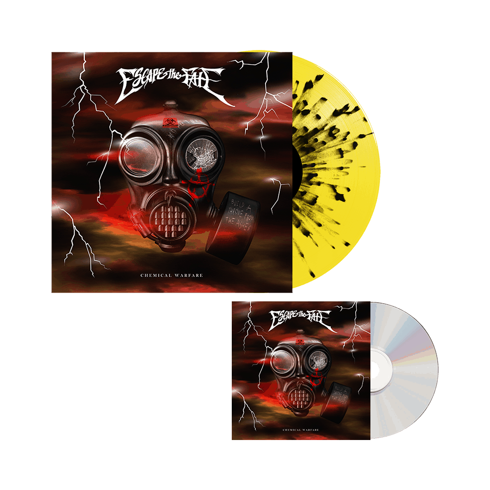 Buy Online Escape The Fate - Chemical Warfare CD + Yellow Splatter Vinyl