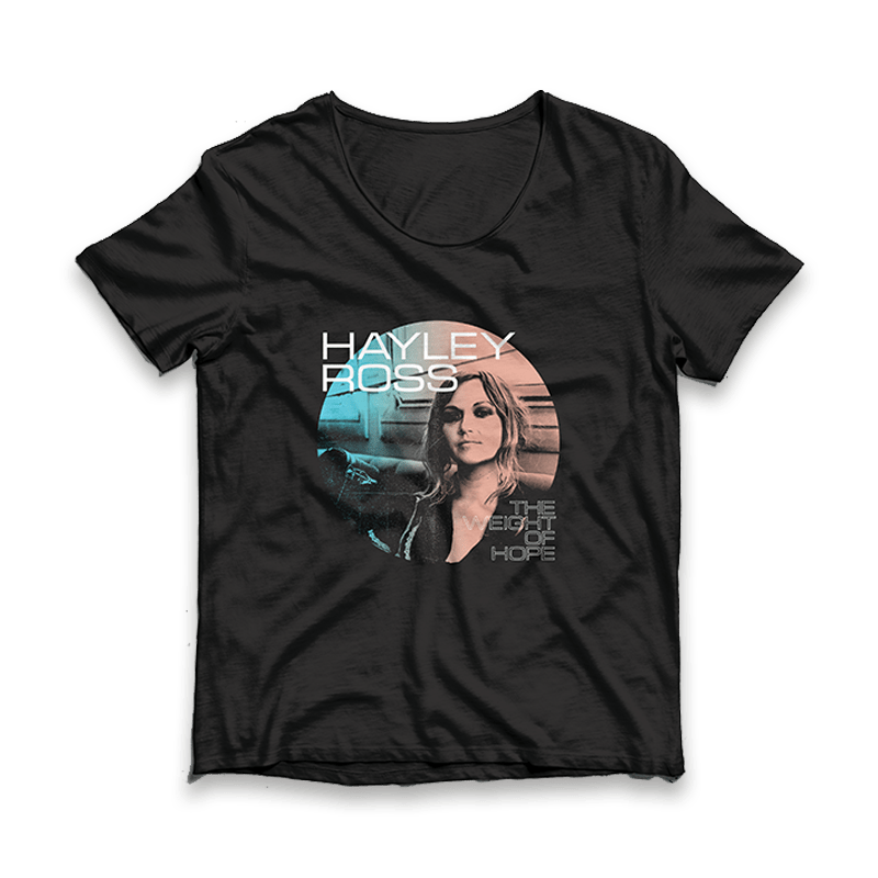 Buy Online Hayley Ross - The Weight Of Hope Black T-Shirt