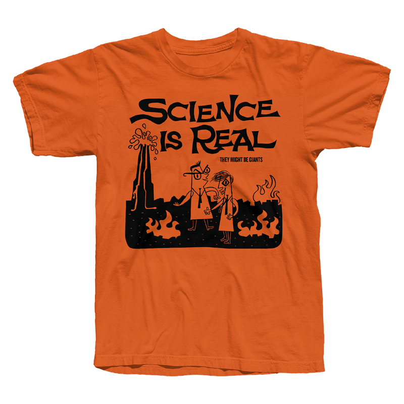 Buy Online They Might Be Giants - Science Is Real Orange T-Shirt