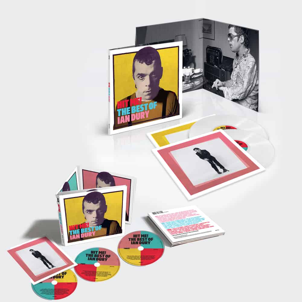 Buy Online Ian Dury - Hit Me! The Best Of 3CD + White Double Vinyl