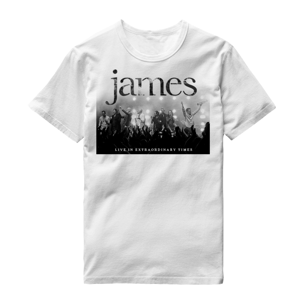 Buy Online James - LIVE In Extraordinary Times White T-Shirt