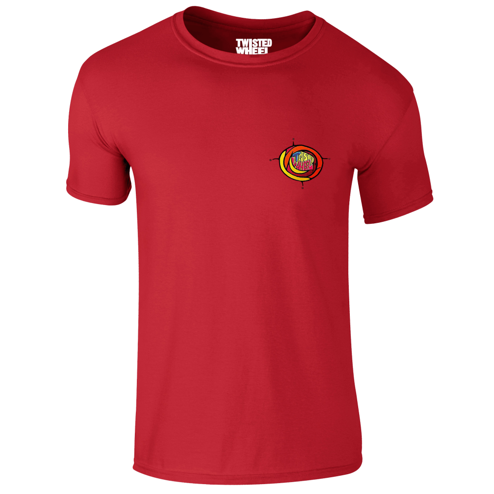 Buy Online Twisted Wheel - Coloured Chest Logo Red T-Shirt