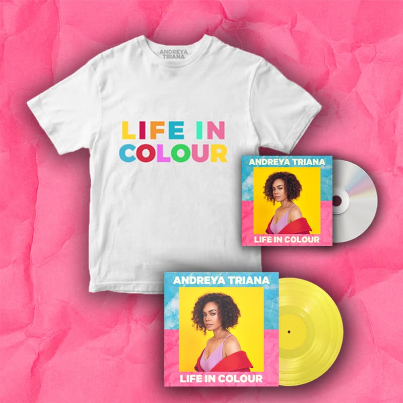 Buy Online Andreya Triana - A Life In Colour Vinyl + CD + T-Shirt