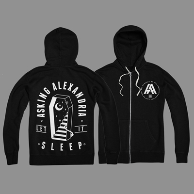 Asking alexandria zip up hoodie hotsell