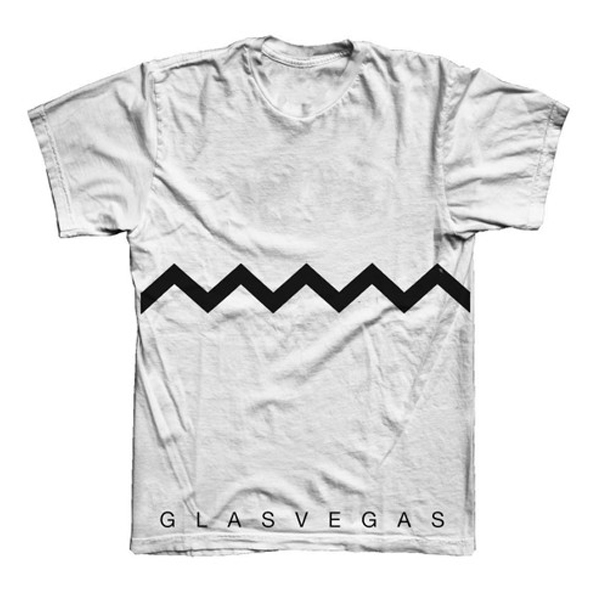 Buy Online Glasvegas - White Chevron T-Shirt