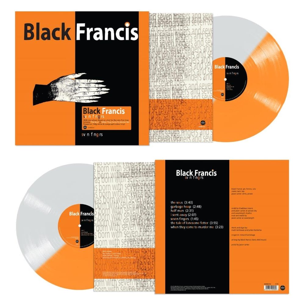 Buy Online Black Francis - Svn Fngrs Orange and White 