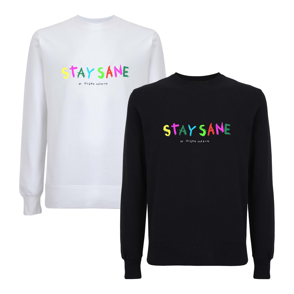 Buy Online Ocean Wisdom - Stay Sane Embroidered Sweatshirt