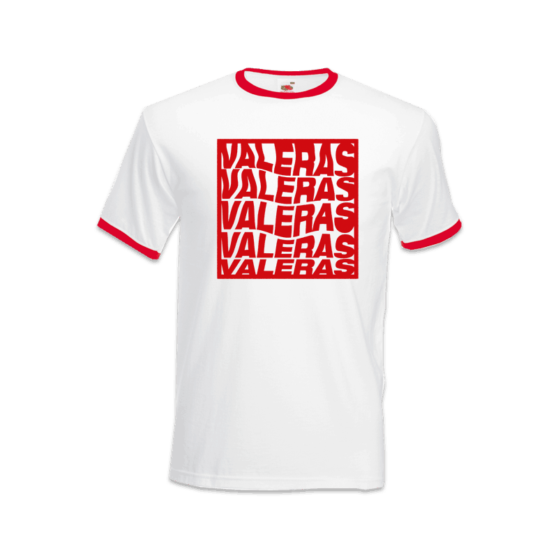 Buy Online VALERAS - White Ringer T-Shirt