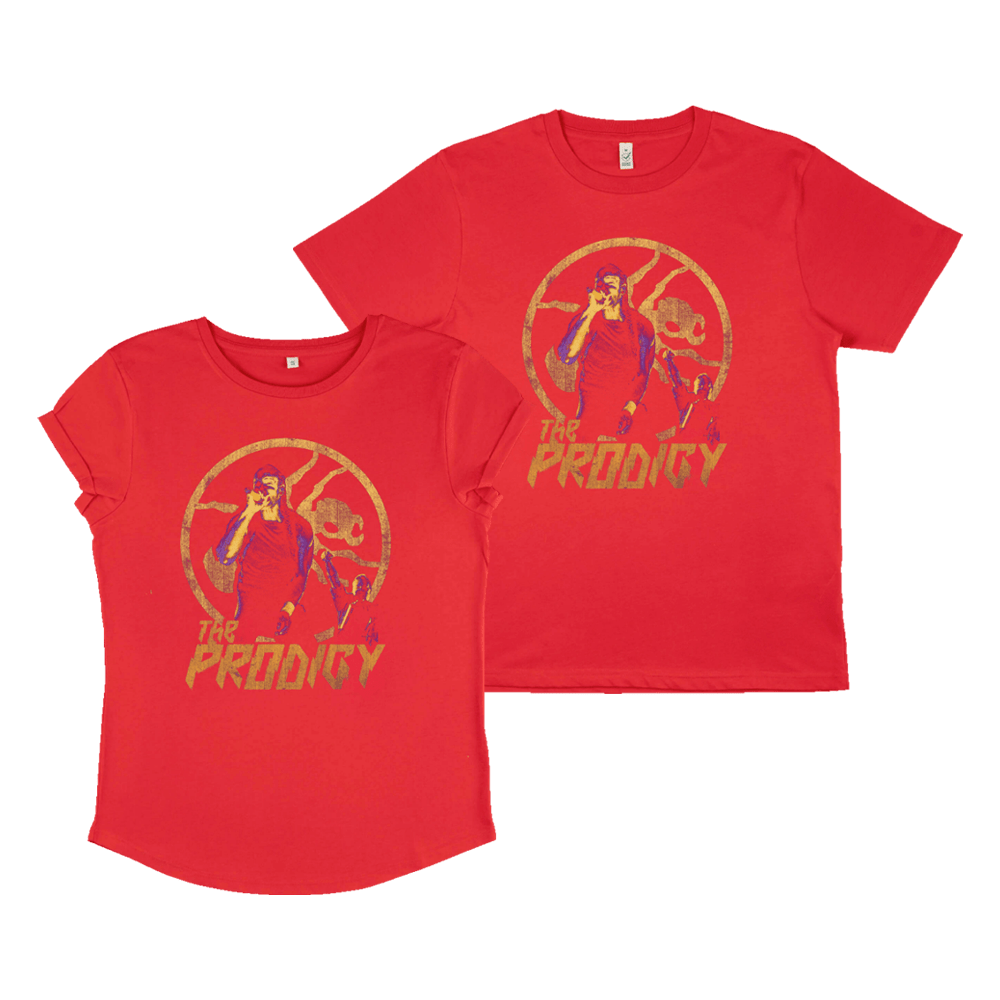 Buy Online The Prodigy - Prodigy Attack Mode Photo T-Shirt - Red (Mens & Womens Available)