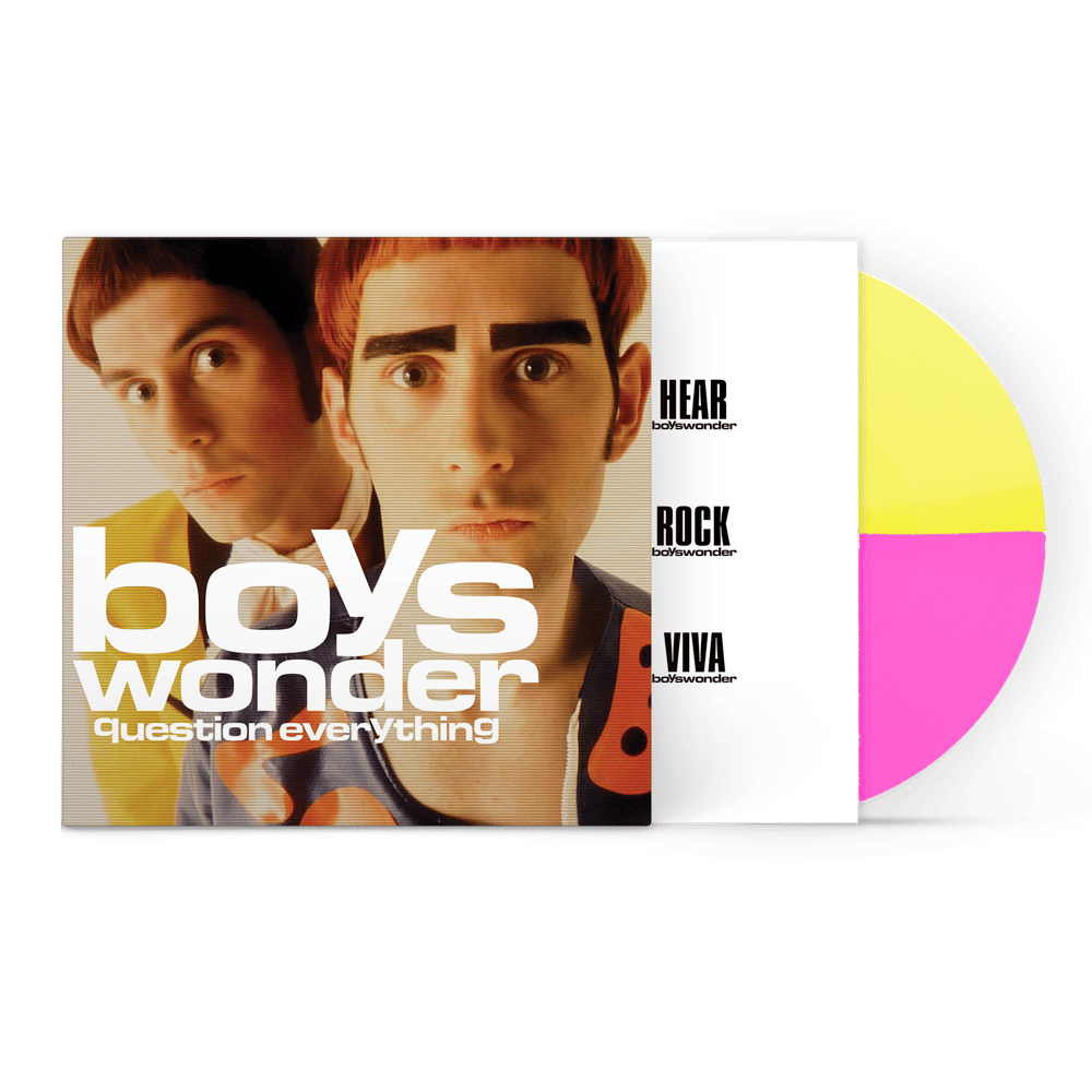Question Everything Neon Pink & Yellow Split | Boys Wonder