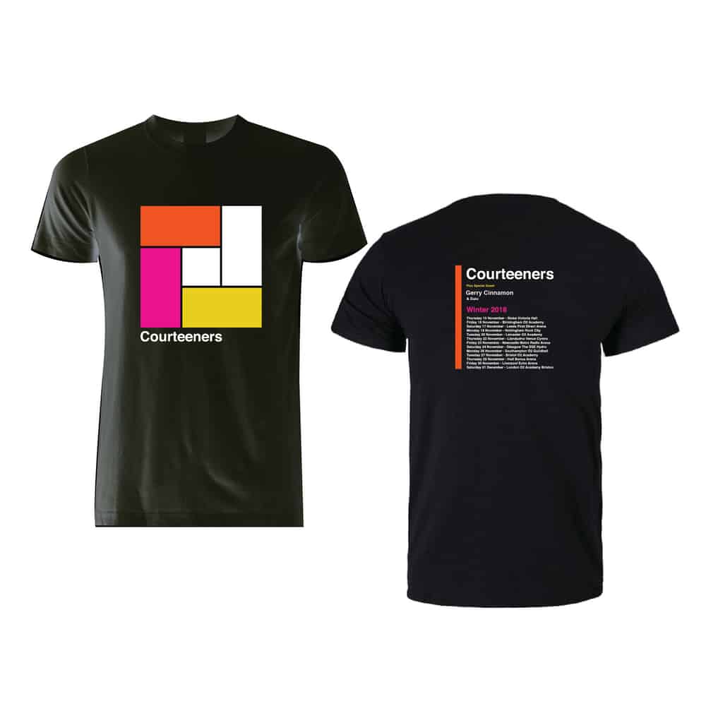 Buy Online Courteeners - Winter 2018 Tour T-Shirt