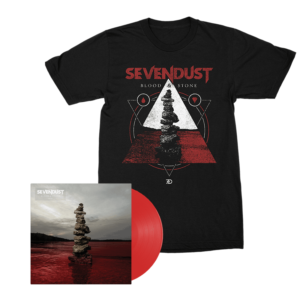 Buy Online Sevendust - Blood & Stone Vinyl + Tee Bundle