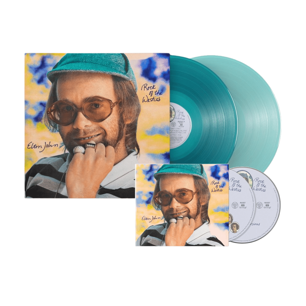 Madman Across Water Blue Splatter | Elton John | Townsend Music