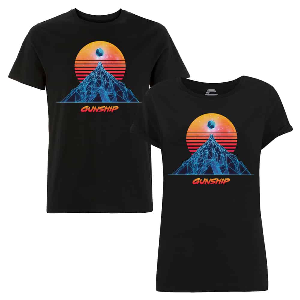 Buy Online GUNSHIP - Sun & Mountain Classic T-Shirt (Black)