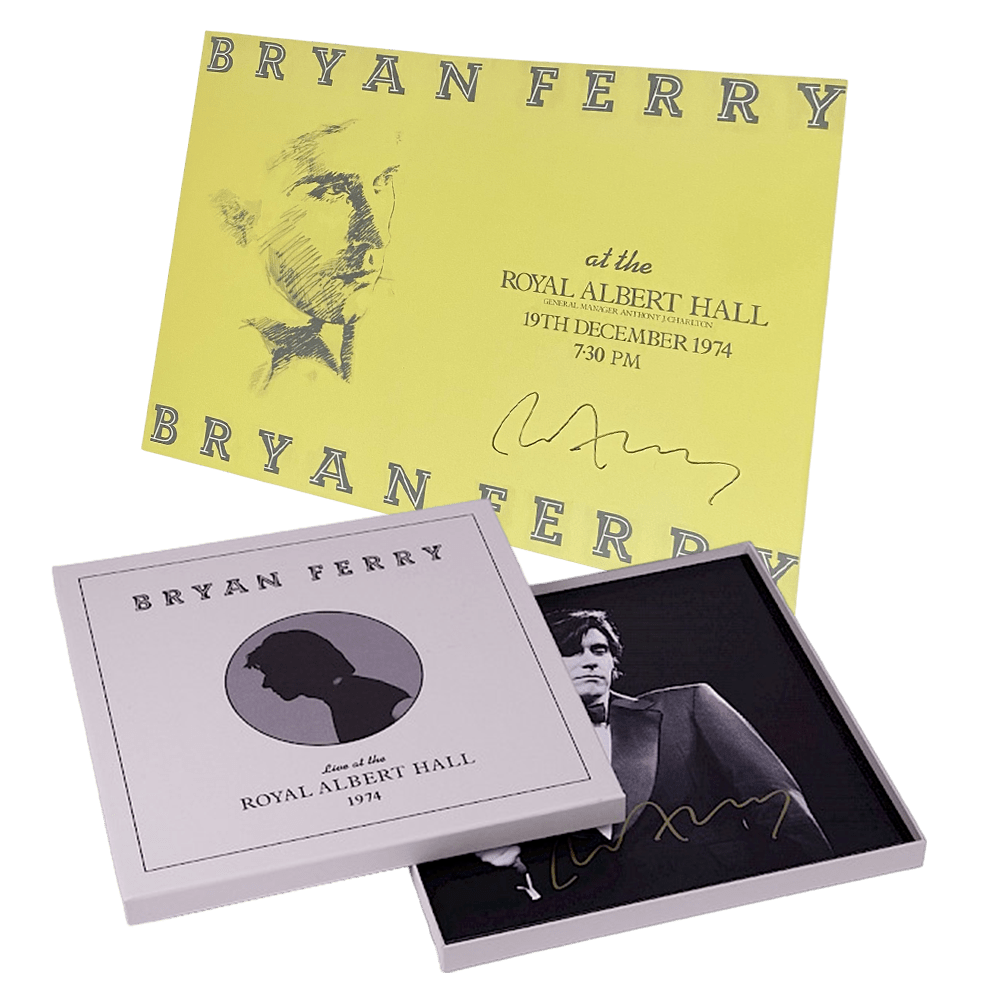 Buy Online Bryan Ferry - Live At The Royal Albert Hall 1974 Boxset + A3 Tour Poster (Signed)