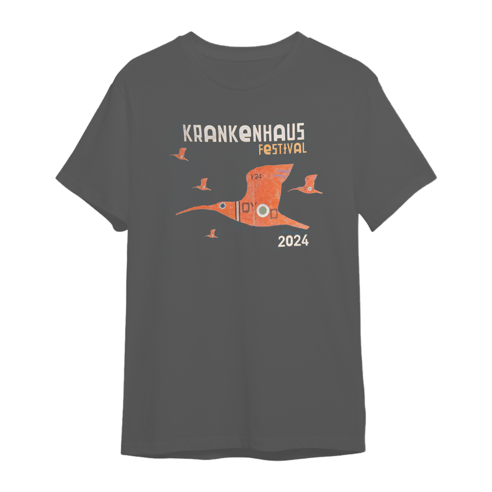 Buy Online Sea Power - Krankenhaus (Orange Bird) Grey T-Shirt